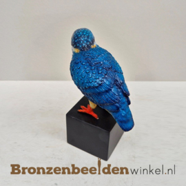 Asbeeld ijsvogel in gekleurd brons BBW1539as
