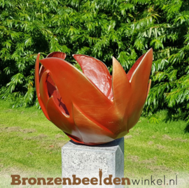 NR 4 | Moederdag cadeau tuinbeeld "Bloem des Levens" - Rood