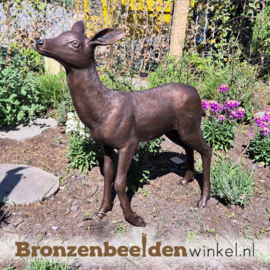 Beeldje hertje in brons BBW1408-3