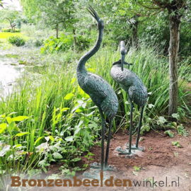 Tuinbeeld kraanvogel paar BBW571 & BBW571-1