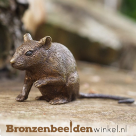 Beeldje muis in brons BBW1328br