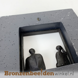 Wanddecoratie brons "Het gesprek" BBW005br26