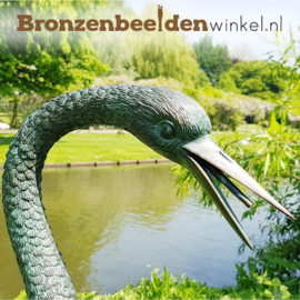 Bronzen beeld kraanvogel BBW1178-r