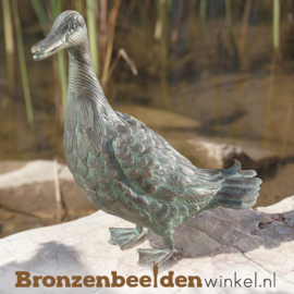 Beeld eend in brons BBWR90115