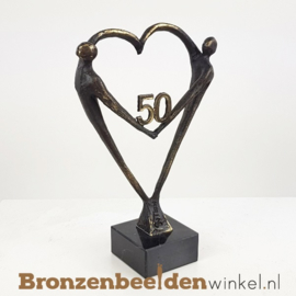 TOP 50 jaar getrouwd cadeau "Het Hart" met 50 BBW003br67