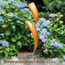 Abstract tuinbeeld "Gracieus" (gouden zijde) BBW1546br