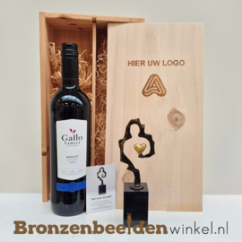 Geschenkpakket "Hart voor de zaak " met wijn of bier