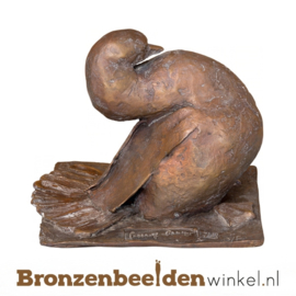 Abstracte bronzen eend BBW87420