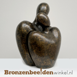 Bronzen duo urn "Voor altijd samen" 300663