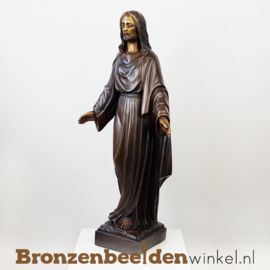 NR 6 | Communie cadeau ''Bronzen Jezus Christus beeld'' BBW791br
