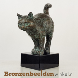 Kattenbeeldje op sokkel BBW37212