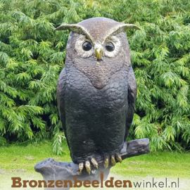 Bronzen uil tuinbeeld BBW57490