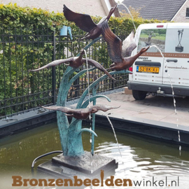 Groot waterornament met eenden BBW52465