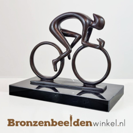 Modern wielrenner beeldje voor in huis BBW61001