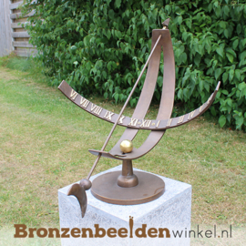 NR 1 | Bronzen beeld Tilburg ''Equatoriale zonnewijzer'' BBW0386br