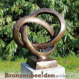 NR 10 | 10 jaar getrouwd cadeau "Abstracte Trouwringen" BBW91234br