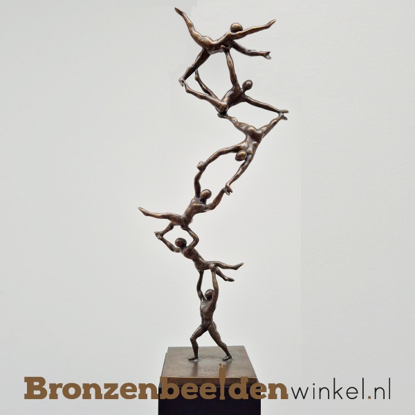 Zakelijk geschenk "Succesvol Samenwerken" XL versie op sokkel