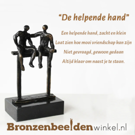 Vriendschapsbeeldje "De helpende hand" BBW004br54