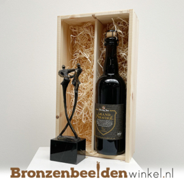 Geschenkkist met beeldje en speciaal bier - Hertog Jan Grand Prestige