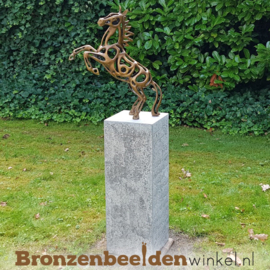 Abstract tuinbeeld steigerend paard BBW2567br