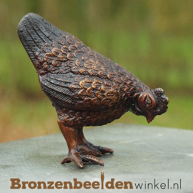 Beeld kip in brons BBW4337br