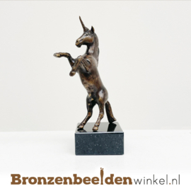 Unicorn cadeau - Unicorn beeldje van brons BBWUNI2032