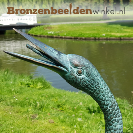 Bronzen beeld kraanvogel BBW1178-l