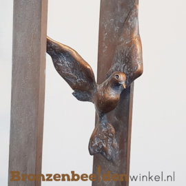 Groot sculptuur met 5 vogels BBW60226