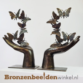 NR 6 | Vlinder cadeau ''Beeld handen met vlinders'' BBW4446