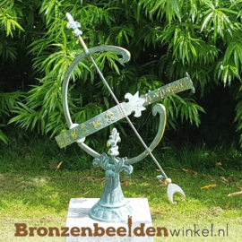 NR 8 | Cadeau vrouw 68 jaar ''Bronzen zonnewijzer'' BBW0221br