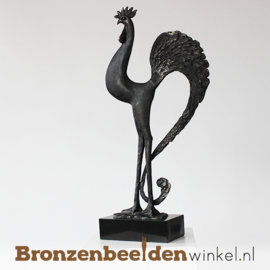 Bronzen haan "De sierlijke haan" BBW004br77