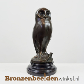 Kerkuil beeldje in brons BBW37245