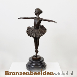 Ballerina beeldje brons BBWVG80