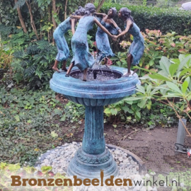 Bronzen fontein met dansende vrouwen BBW8006