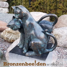 Nr 10 | Cadeau kattenliefhebber ''Bronzen katten beelden'' BBW2350br