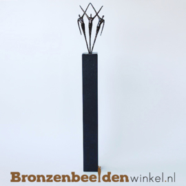 Groot afscheidsgeschenk "Samen" op sokkel BBW006br88