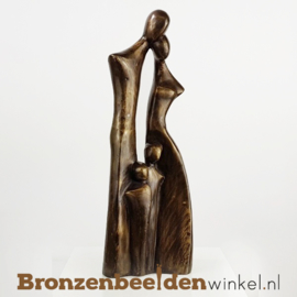 Groot beeld abstract gezin 4 personen BBW2388br