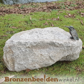 Ijsvogel cadeau ''ijsvogeltje op vogeldrinkbak'' BBWR42056