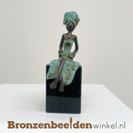 Afrikaans beeld "Hasina" 12 cm BBWZT09KL