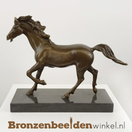 Bronzen paarden beeldje BBWBMbr25