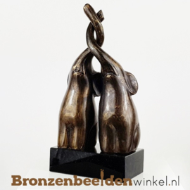 Grappig dierenbeeld olifantjes BBW1851br