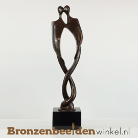 Afrikaans sculptuur "In gedachten bij elkaar" BBW007br30