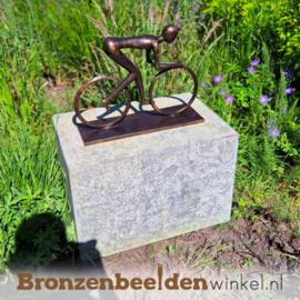Beeld voor in de tuin "De Fietsfanaat" - XL versie BBW05br67XL