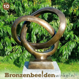 NR 10 | 10 jaar getrouwd cadeau "Abstracte Trouwringen" BBW91234br