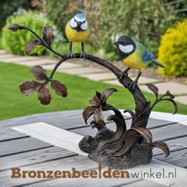 Bronzen meesjes op tak BBW1562br
