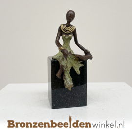 Afrikaans beeld "Jina" 12 cm BBWZT27KL