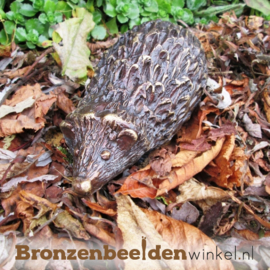 Tuinbeeld egel familie in brons BBW890100