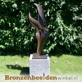 Huwelijscadeau tuinbeeld "Verbondenheid" incl. sokkel