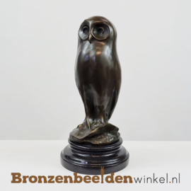 Kerkuil beeldje in brons BBW37245