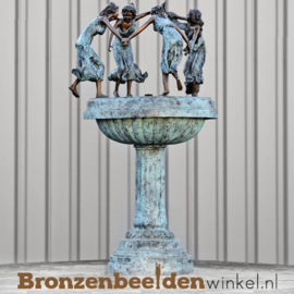 Bronzen fontein met dansende vrouwen BBW8006